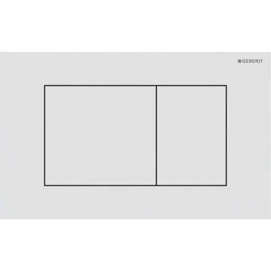 Geberit Sigma40 Square Dual Flush Plate Matt White | 115.629.JT.1