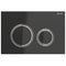 Geberit Sigma50 Round Dual Flush Plate Chrome & Black | 115.884.SJ.1