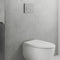Geberit Sigma50 Round Dual Flush Plate Concrete Look & Chrome | 115.884.JV.1