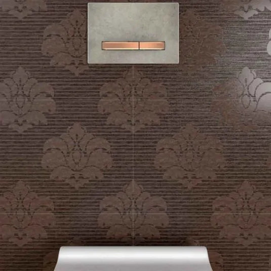 Geberit Sigma50 Square Dual Flush Plate Concrete Look & Red Gold | 115.670.JV.2