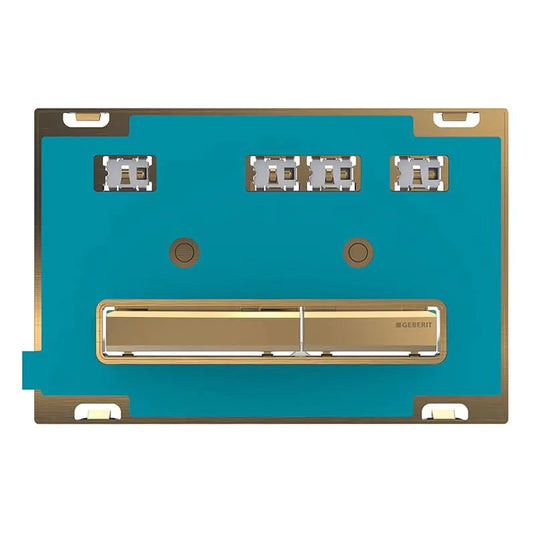 Geberit Sigma50 Square Dual Flush Plate Customisable & Brass | 115.672.00.2