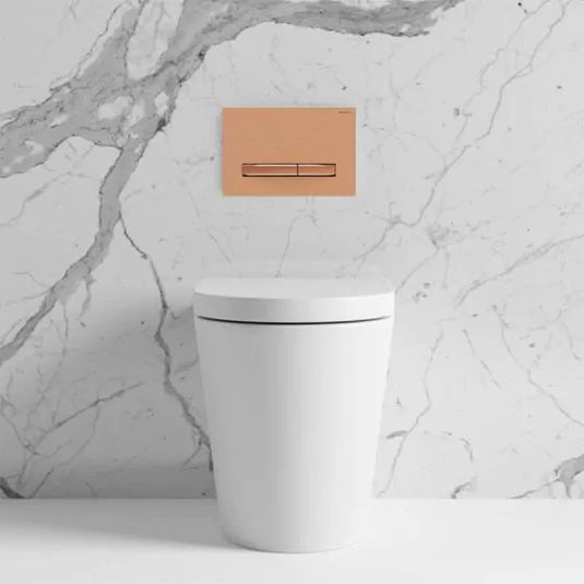 Geberit Sigma50 Square Dual Flush Plate Easy Clean Brushed Red Gold | 115.670.QB.2