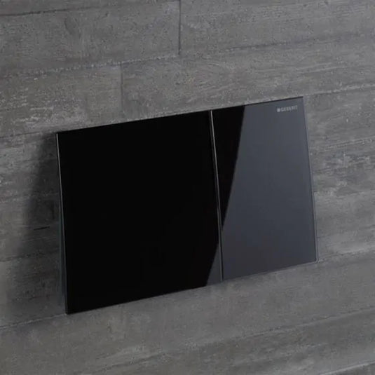 Geberit Sigma70 Dual Flush Plate Black Glass | 115.622.SJ.1