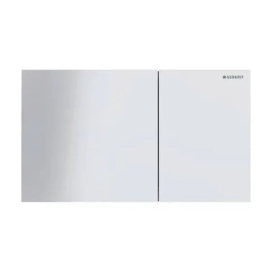Geberit Sigma70 Dual Flush Plate White Glass | 115.622.SI.1