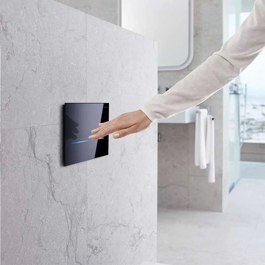 Geberit Sigma80 Touchless Dual Flush Plate Black | 116.090.SG.6