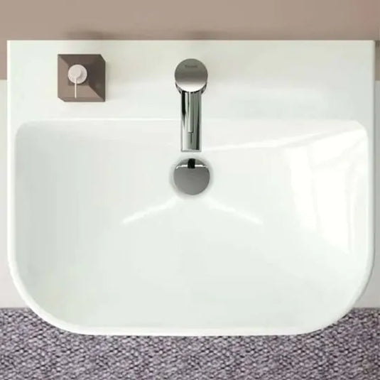 Geberit Smyle 550mm Pedestal Basin White | 500.227.01.1