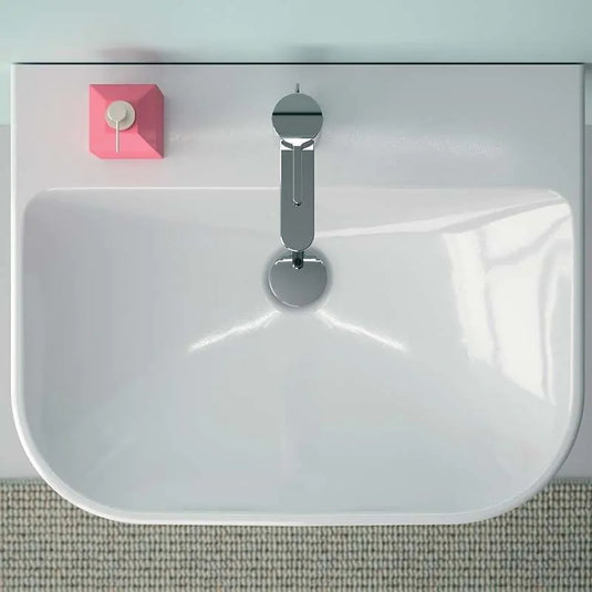 Geberit Smyle 700mm Pedestal Basin White | 500.248.01.1