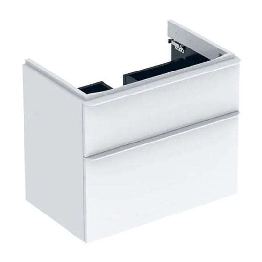 Geberit Smyle Square 2 Drawers Vanity Unit 600mm White | 500.352.00.1