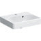 Geberit Smyle Square 450mm Cloakroom Basin 1 Tap Hole & Overflow | 500.222.01.1