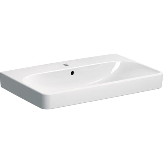 Geberit Smyle Square 750mm Wash Basin 1 Tap Hole | 500.249.01.1