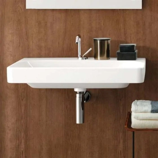Geberit Smyle Square 750mm Wash Basin 1 Tap Hole | 500.249.01.1