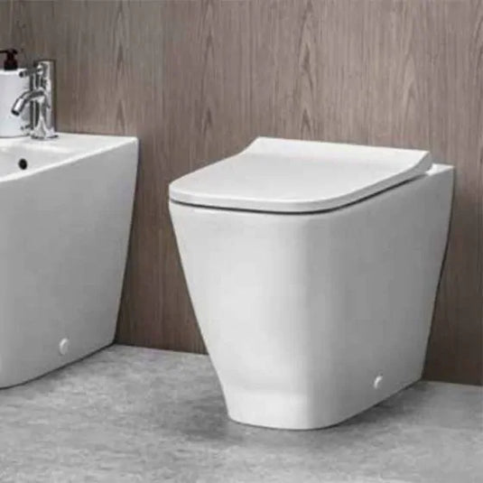 Geberit Smyle Square Slim Soft Close Toilet Seat with Quick Release Hinges | 500.687.01.1