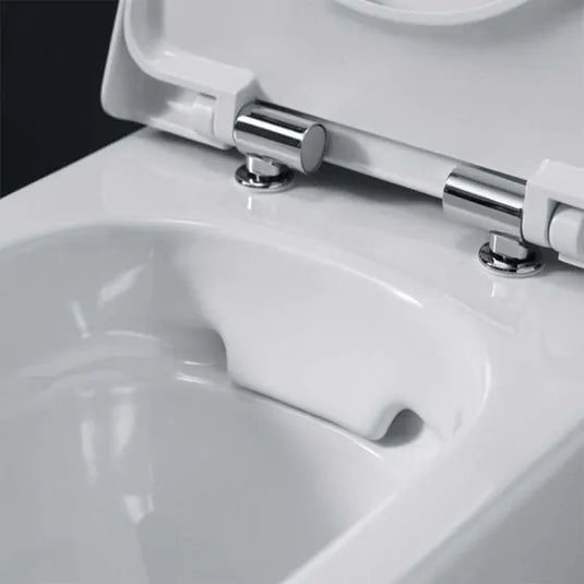 Geberit Smyle Square Slim Soft Close Toilet Seat with Quick Release Hinges | 500.688.01.1