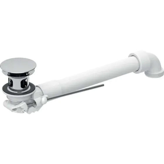 Geberit Space Saving Basin Waste with Lever & External Plug Chrome | 1