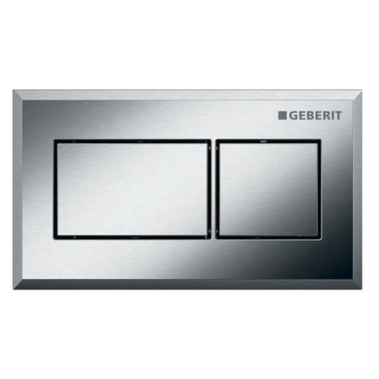 Geberit Square Dual Flush Plate Brushed Chrome | 116.051.GH.1