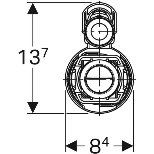 Geberit Type 290 Dual Flush Valve for Ceramic Cisterns | 282.350.21.2