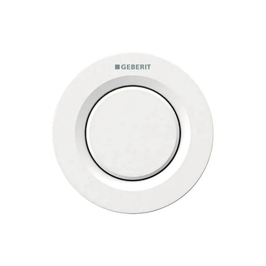 Geberit Type01 Round Single Flush Button for Sigma 8cm Cistern Alpine White | 116.041.11.1