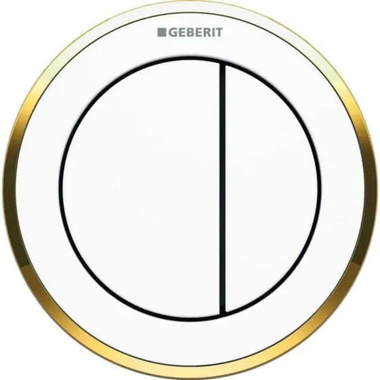 Geberit Type10 12cm/15cm Dual Flush Button White / Gold | 116.055.KK.1