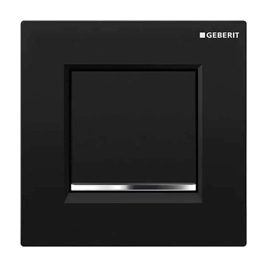 Geberit Type20 Pneumatic Urinal Flush Plate Gloss Black & Chrome | 116.017.KM.1