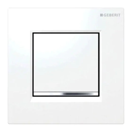 Geberit Type20 Pneumatic Urinal Flush Plate White & Gloss Chrome | 116.017.KJ.1
