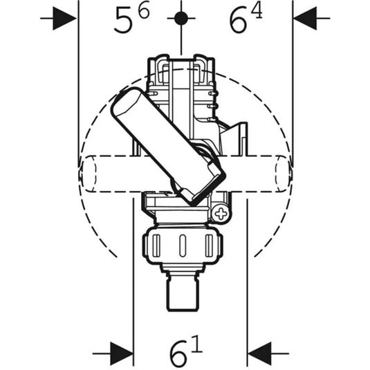 Geberit Type380AG Fill Flush Valve | 244.510.00.1