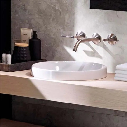 Geberit VariForm 400mm Round Countertop Basin White | 500.702.01.2