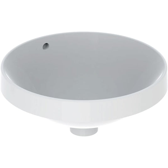 Geberit VariForm 400mm Round Countertop Basin with Overflow White | 500.700.01.2
