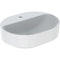 Geberit VariForm 500mm Lay-On Elliptic Countertop Basin White | 500.776.01.2