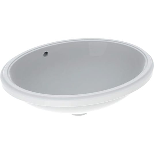 Geberit VariForm 500x400mm Oval Under-Countertop Basin with Overflow | 500.752.01.2