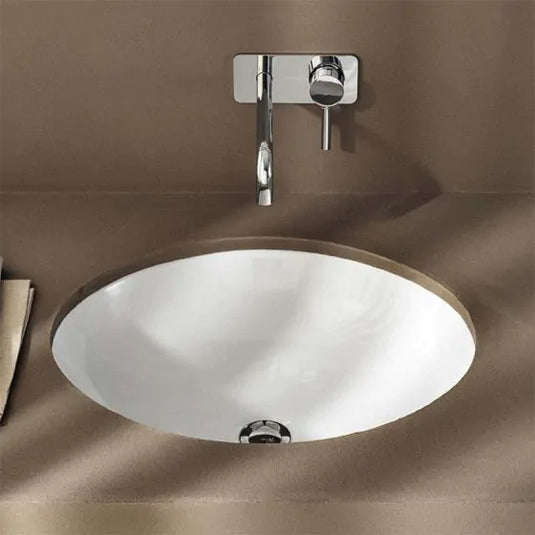 Geberit VariForm 500x400mm Oval Under-Countertop Basin with Overflow | 500.752.01.2