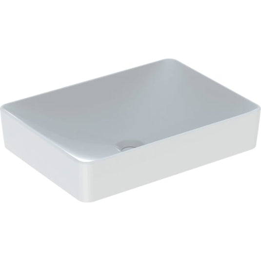 Geberit VariForm 550mm Lay-On Rectangular Countertop Basin White | 500.779.01.2