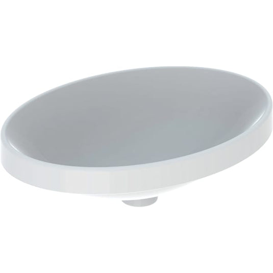 Geberit VariForm 550mm Oval Countertop Basin White | 500.718.01.2