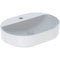 Geberit VariForm 600mm Lay-On Elliptic Countertop Basin White | 500.778.01.2
