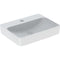 Geberit VariForm 600mm Lay-On Rectangular Countertop Basin White | 500.781.01.2
