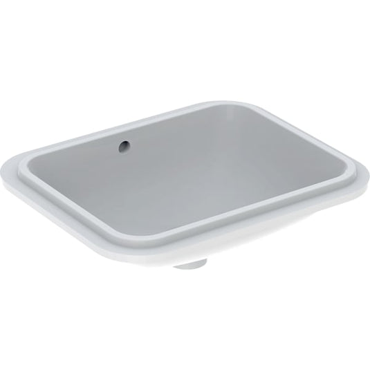 Geberit VariForm Rectangular Under-Countertop Basin with Overflow | 500.760.01.2