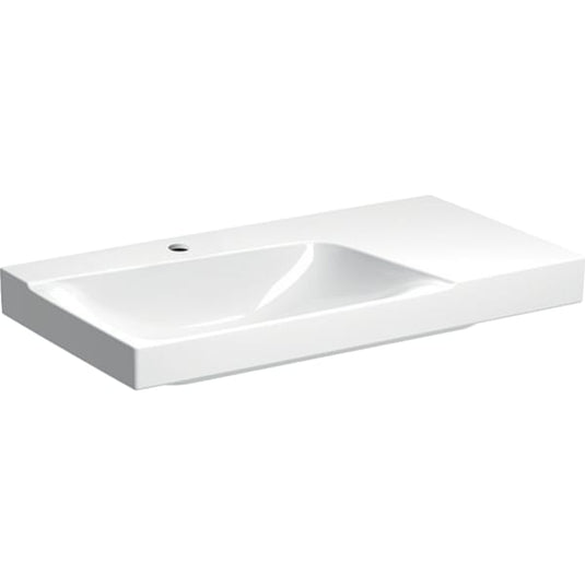 Geberit Xeno² 900mm Wash Basin with Shelf Surface 1 Tap Hole | 500.533.01.1