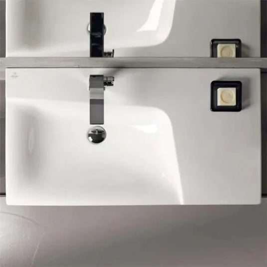 Geberit Xeno² 900mm Wash Basin with Shelf Surface 1 Tap Hole | 500.533.01.1