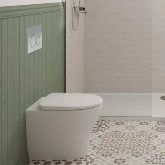 Geberit Selnova Back To Wall Toilet Pack with Pan, Frame, Flush & Seat | 118.363.21.2