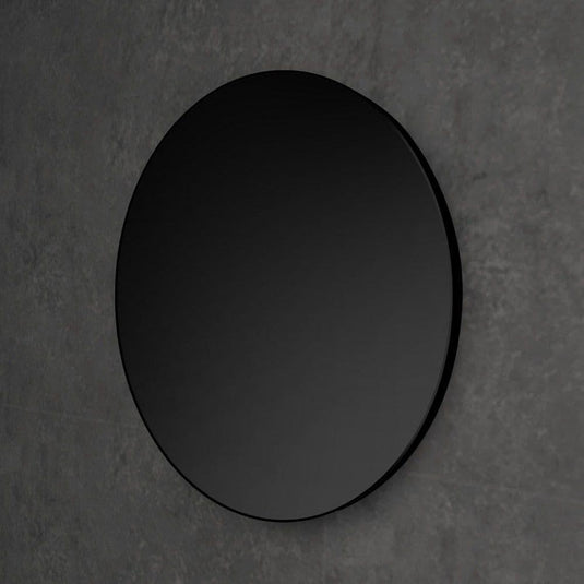 HIB Trim Round 80 (Black Frame) Non-Illuminated Mirror - Envy Bathrooms Ltd