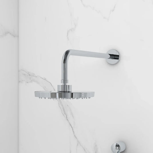 Imex 200mm Arco Abs Round Showerhead and Design Brass Shower Arm - PKAB001 - Envy Bathrooms Ltd