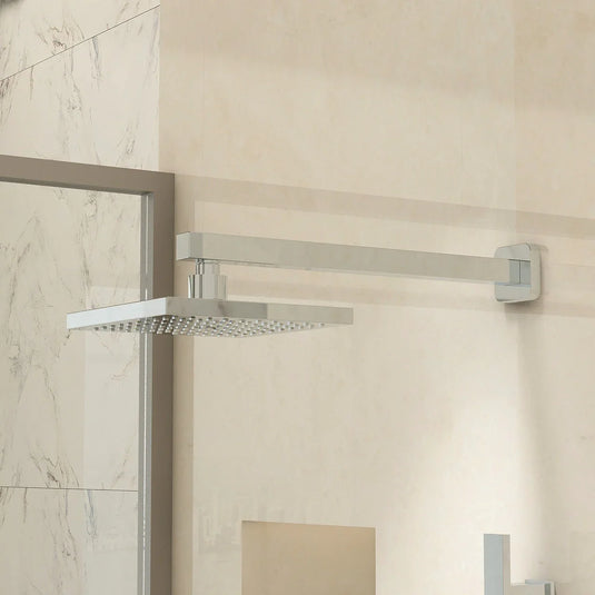 Imex 200mm Bloque Abs Square Showerhead and Square Brass Shower Arm - PKAB003 - Envy Bathrooms Ltd