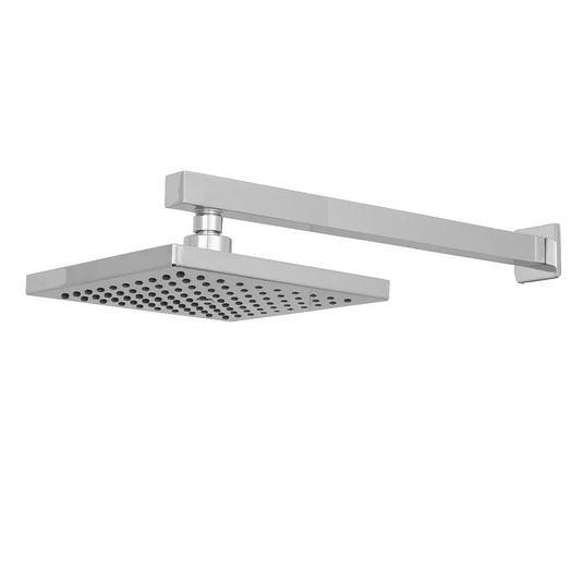Imex 200mm Bloque Abs Square Showerhead and Square Brass Shower Arm - PKAB003 - Envy Bathrooms Ltd
