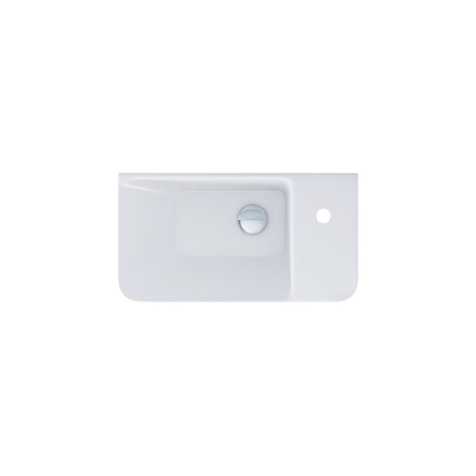 Imex 550mm Cloakroom Ceramic Basin 1 Tap Hole | LU50-CLOAK - Envy Bathrooms Ltd
