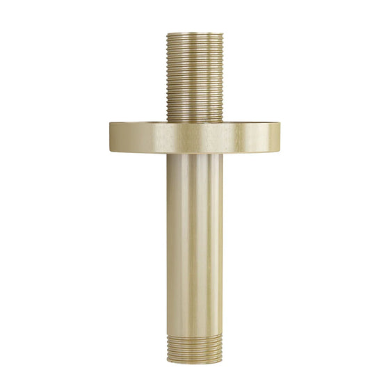 Imex 75mm Brushed Brass Round Ceiling Mounted Shower Arm - KI031BB - Envy Bathrooms Ltd