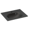Imex Alma 500mm Slimline 1 Tap Hole Ceramic Basin in Black | LF1923-500BL