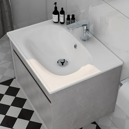 Imex Alma 600mm Slimline Ceramic Basin 1Th - LF1923-600 - Envy Bathrooms Ltd