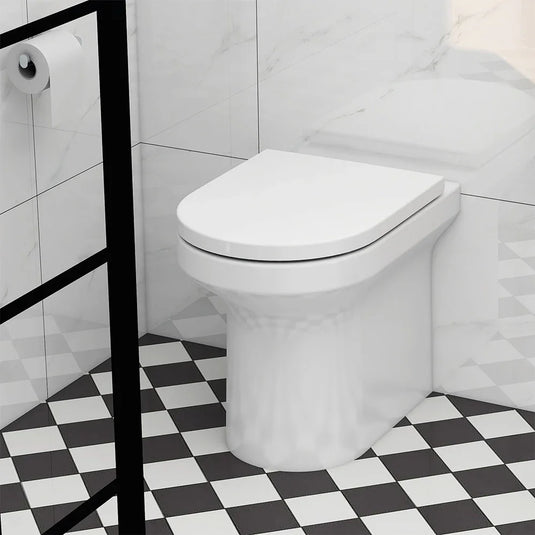 Imex Alma Rimless Back To Wall WC Bowl with Fixings - CB10156R - Envy Bathrooms Ltd
