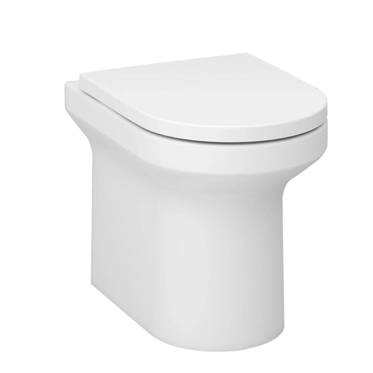 Imex Alma Rimless Back To Wall WC Bowl with Fixings - CB10156R - Envy Bathrooms Ltd