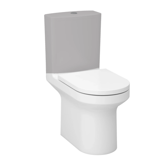 Imex Alma Rimless Close Coupled WC Bowl with Fixings - C10156R - Envy Bathrooms Ltd