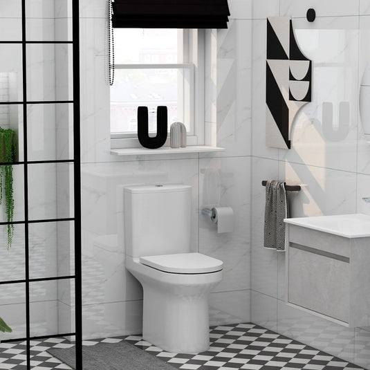 Imex Alma Rimless Closed Back Close Coupled Toilet White | C10156RW